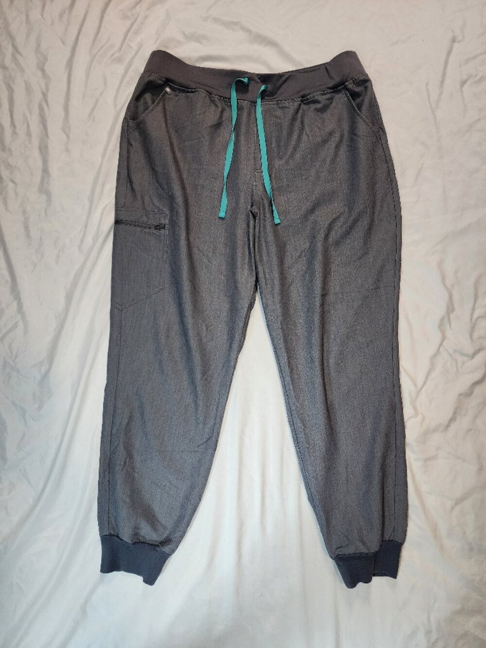 FIGS High Waisted Zamora Jogger Scrub Pants XXL Gray